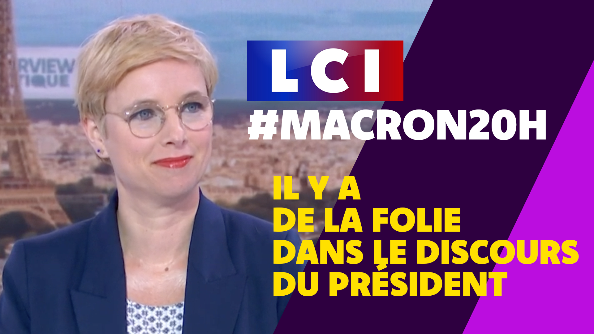 Il Y A De La Folie Dans Le Discours De Macron Sur Lci Cl Mentine Autain